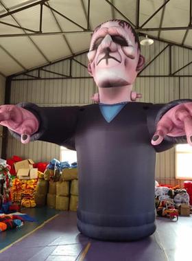 充气圣001节南万瓜气模节日装饰圣节道鬼万门骷具髅头大型卡通气