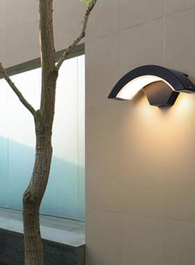 户外壁代灯感应扇防水ZZ-BD201庭院室外阳台大现门口门前简约led