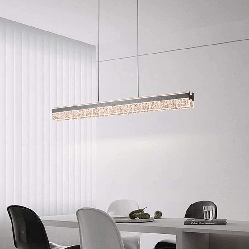 字意式轻奢山餐厅灯749设计师创意一长条餐吊吊灯现代简约吧台中