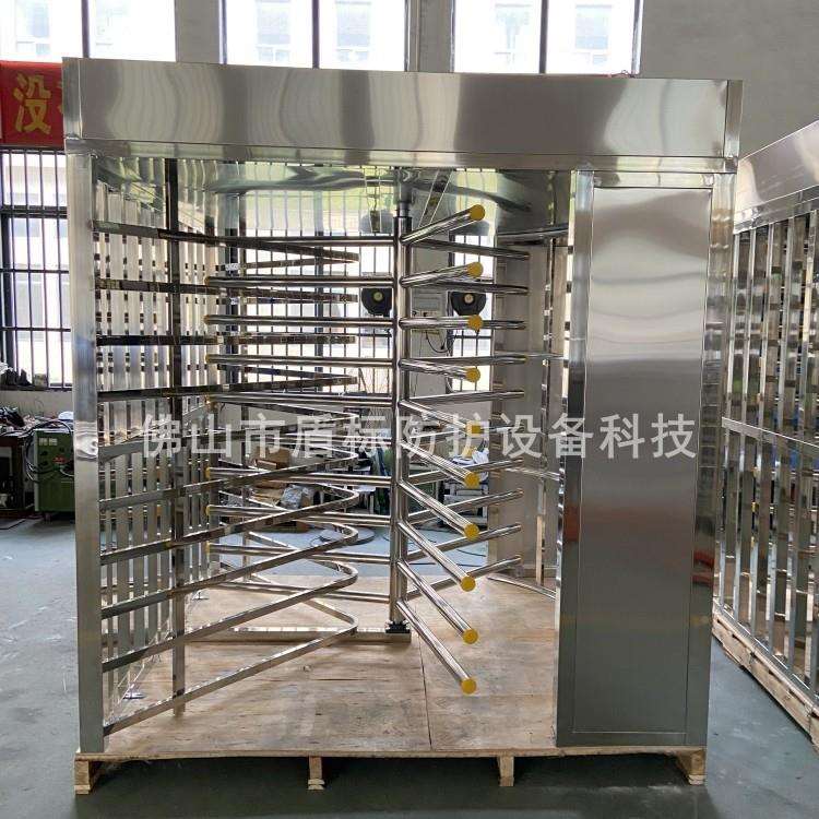电动旋转门7区单位进出部识别禁人行通道匝小门不锈面钢全高转闸