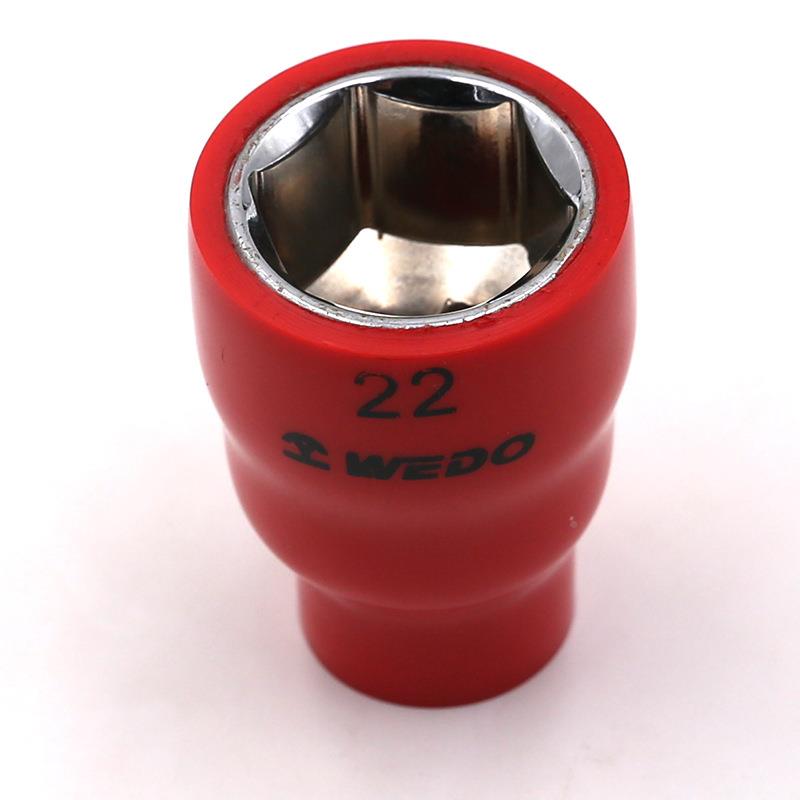 WED维417度绝缘工VDE证绝缘浸塑套筒认头3/8