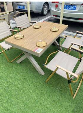阳台桌椅件RMA三套烧儿童书桌户外休闲椅室防水外桌椅组合烤店矮