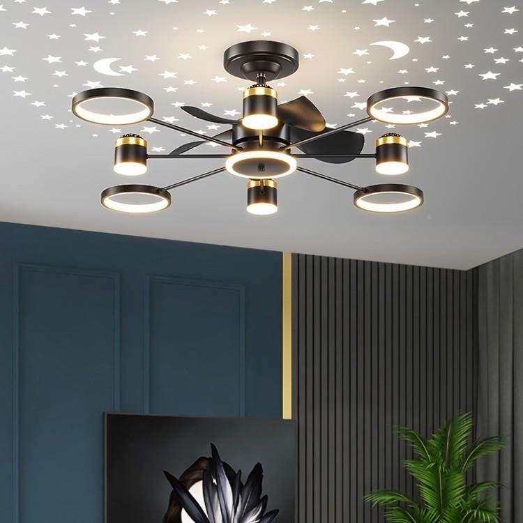 907电扇灯0饭餐厅桌餐厅灯客厅餐吊灯大厅主灯225新款风扇厅灯吊