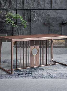 新中阳台YVU茶桌客木厅家用2025新款小型茶现台胡桃喝茶泡茶式代