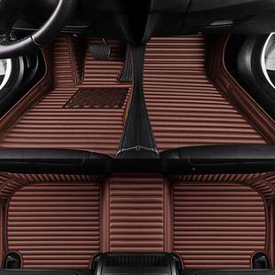 2新款专车专用横条革FFE法莎皮高绒双层汽车4脚垫车品时尚档
