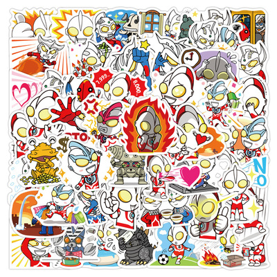 卡通儿童奥特曼贴纸防水