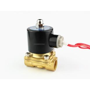 DC24V 2W160 气阀零压启动AC220V 15两位两通全铜电磁阀 12V 水阀