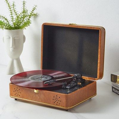 现货麦迪克Middix复古黑胶唱片机客厅摆件便携留声机老式电唱机,影音电器,黑胶唱片机,淘宝优惠券,粉丝福利购,淘宝优惠卷