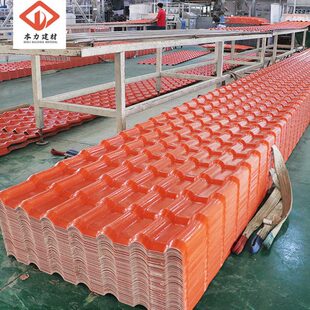 本力树脂瓦厂家 屋顶装饰仿古屋檐树脂瓦片 asa加厚合成树脂瓦
