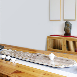 天然整块木化石茶盘 创意大号石材茶海 排水顺畅家用办公茶台