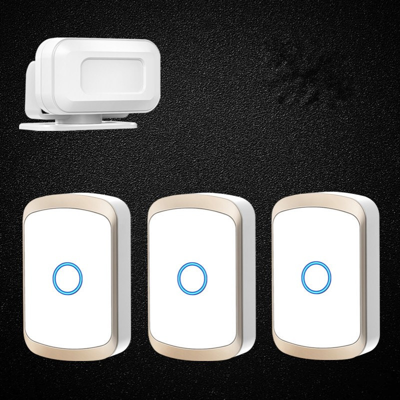 门口欢迎光临感应器分体式进门铃迎宾店铺超市进店语音提示报警器