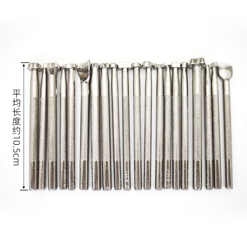 陶艺钢印花模具印压纹理肌理拓印工具泥塑创意装饰手工印章套装