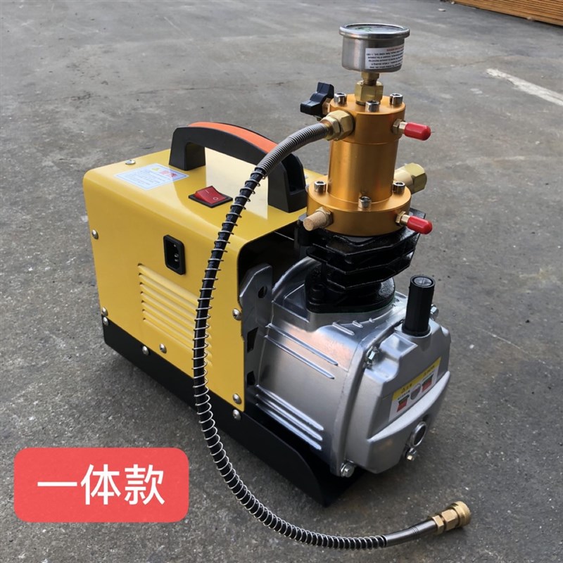 电动30MPa高压打气机 钢制单缸水冷打气泵适用40MPa小型充气需求