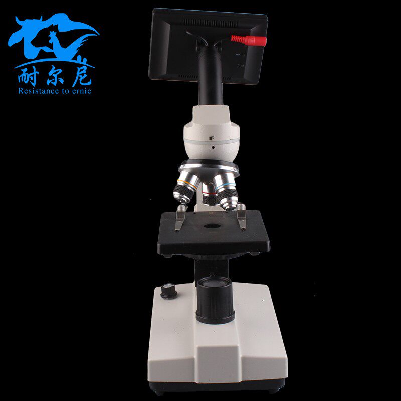 猪人工授精显微镜专用 畜牧养殖专业生物 640/1600倍带屏显微镜