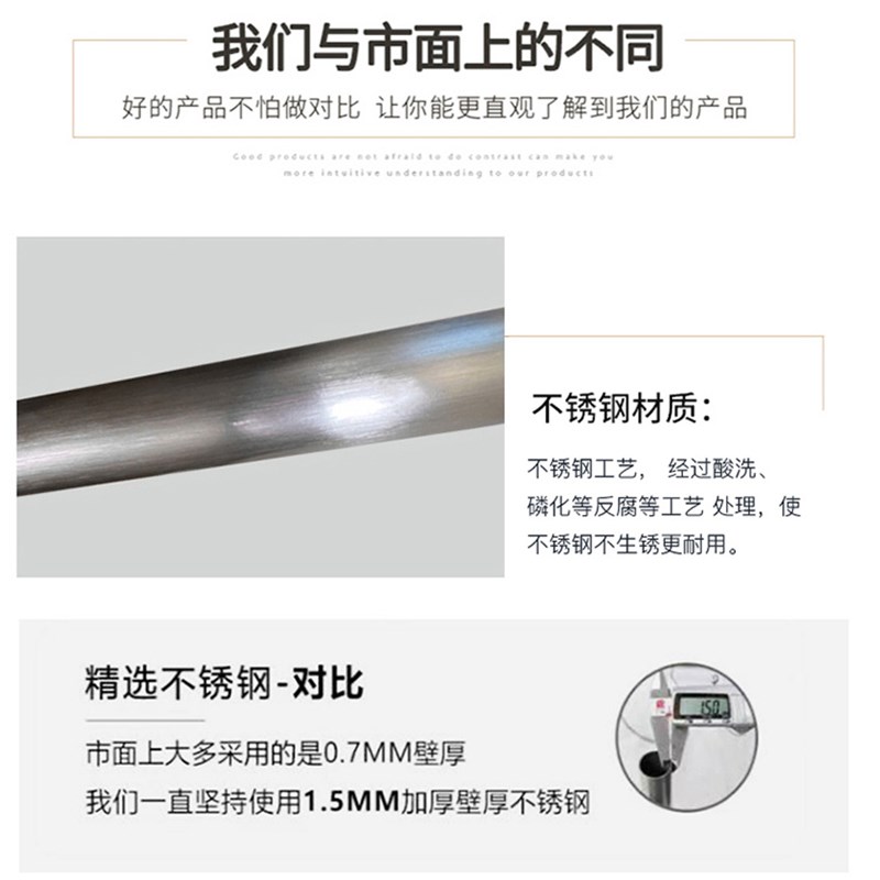 男女装服装店不锈钢落地展示架双杆挂衣架晾衣架双杠中岛架陈列架