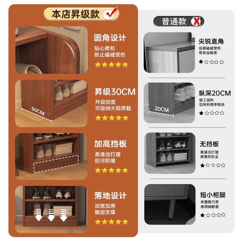 实木鞋架多层家用墙角窄置物架简易加厚走廊入户门省空间收纳鞋柜