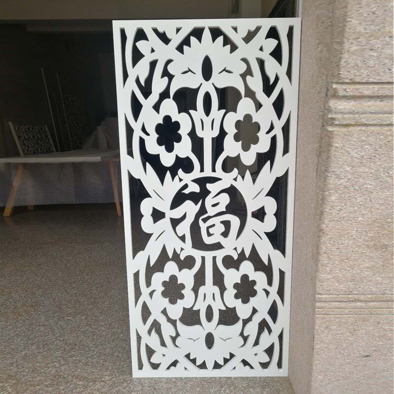 花格雕花隔断玄关客厅吊顶现代中式背景墙镂空密度通花板装饰屏风