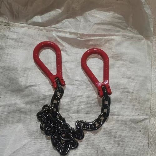 吊环双环链羊角梨型环吊链两头环起重铁链拖车吊环起重链吊钩铁链