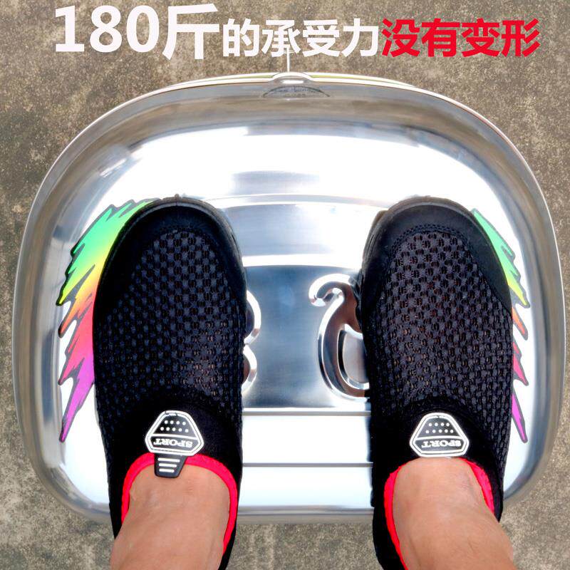 包邮摩托车后备箱电动车尾箱摩托车尾箱加厚不锈钢尾箱通用特大号