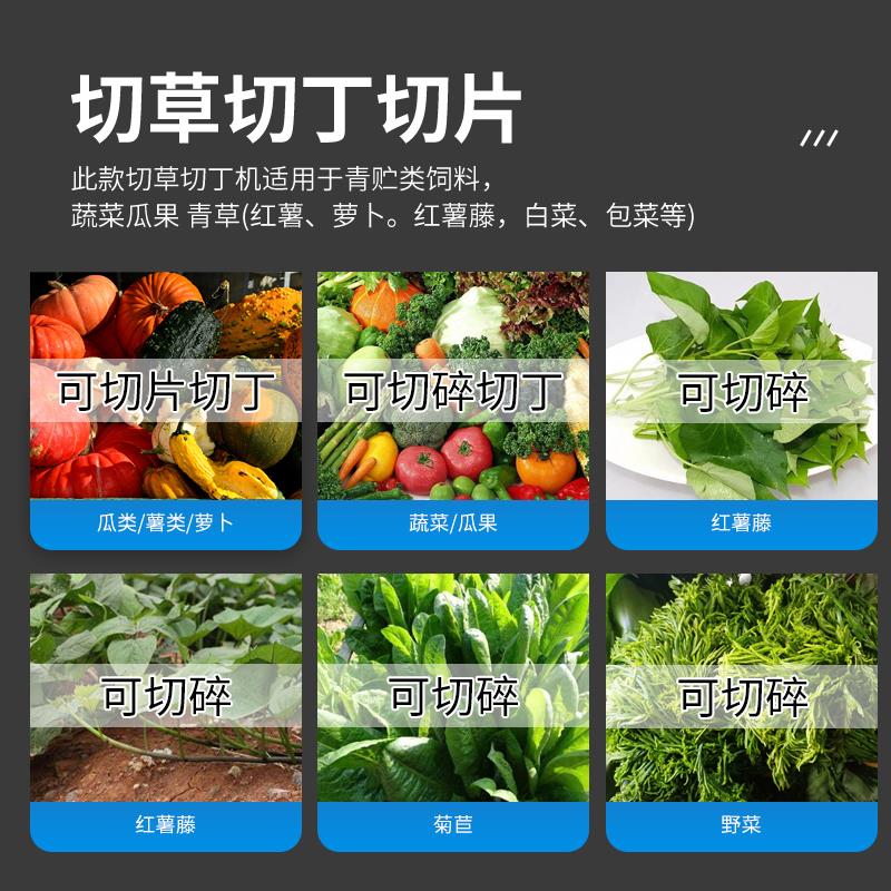 电动切草切丁机红薯萝卜瓜果蔬菜粉碎机打碎机猪草切碎机养殖鸡鸭