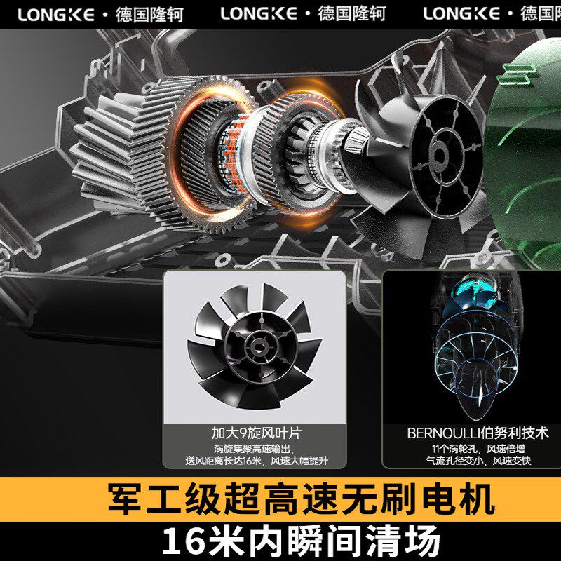 户外吹树叶便携手提式锂电动工业级大功率超强暴力清灰除尘鼓风机