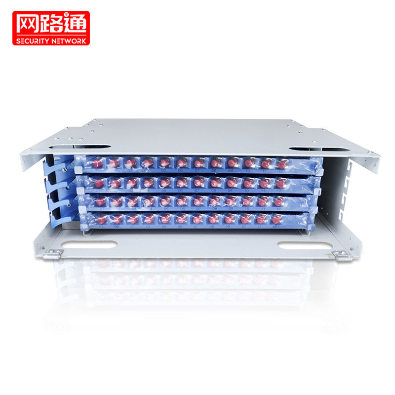 满配48芯ODF光纤配线箱48口FC标准19英寸机架式单元熔纤盘配线架