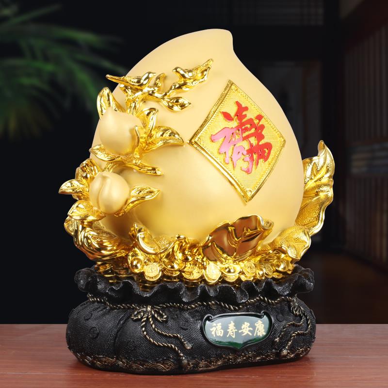 福寿安康寿桃摆件祝寿贺寿礼品送父母老人创意生日礼物退休