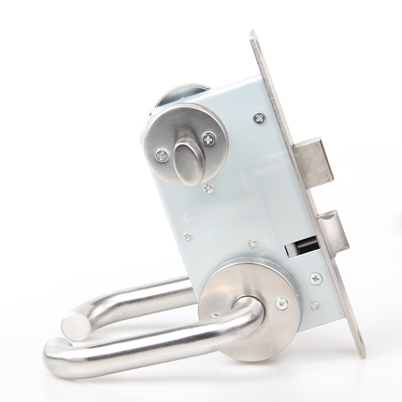 304不锈钢防火门锁 全套通用型消防门锁芯通道锁配件把手消防锁体