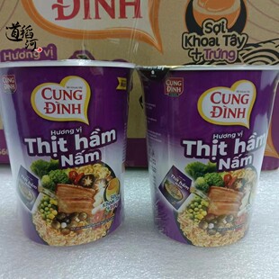 越南CUNGDINH方便面红烧肉火锅面杯面桶装 速食面快餐面泡面65g