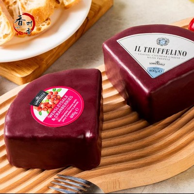 Cranberry cheese英国切达芝士蔓越莓奶酪 松露400克原制即食干酪