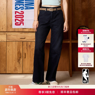 新款 女裤 NBA 阔腿裤 ATELIER太阳队宽松复古水洗做旧牛仔裤 25秋季