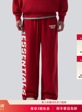 NBA BULLS X FEAR OF GOD ESSENTIALS公牛队联名款运动休闲卫裤