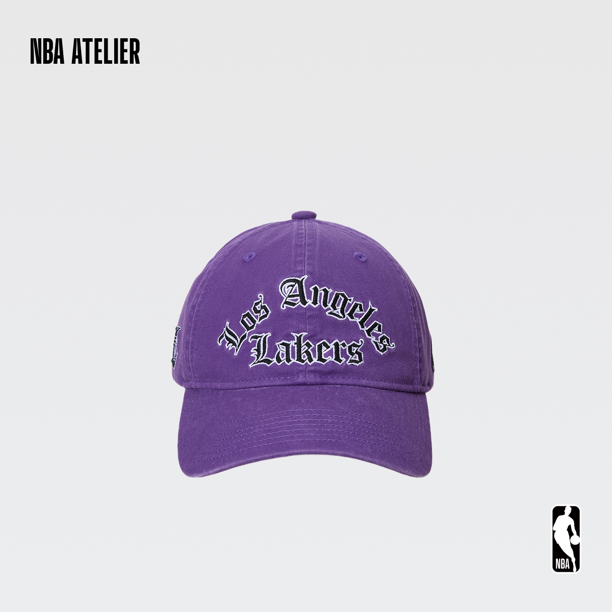 NBA ATELIER湖人队男女同款潮流运动帽情侣款美式休闲软顶鸭舌帽