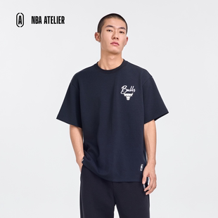 26新款NBA ATELIER公牛队微阔圆领t恤男士潮流休闲百搭短袖上衣