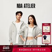 ATELIER勇士队简约宽松落肩连帽卫衣男女休闲开衫 25秋冬新款 NBA
