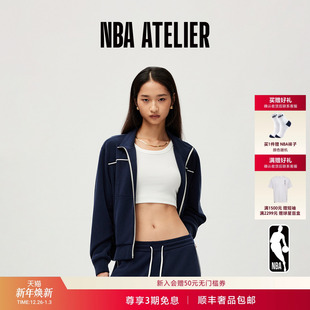 休闲运动卫衣 ATELIER火箭队女士宽松复古拉链开衫 25秋冬新款 NBA