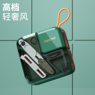轻奢针线盒高档套装 缝纫收纳盒 多功能家用针线包 式