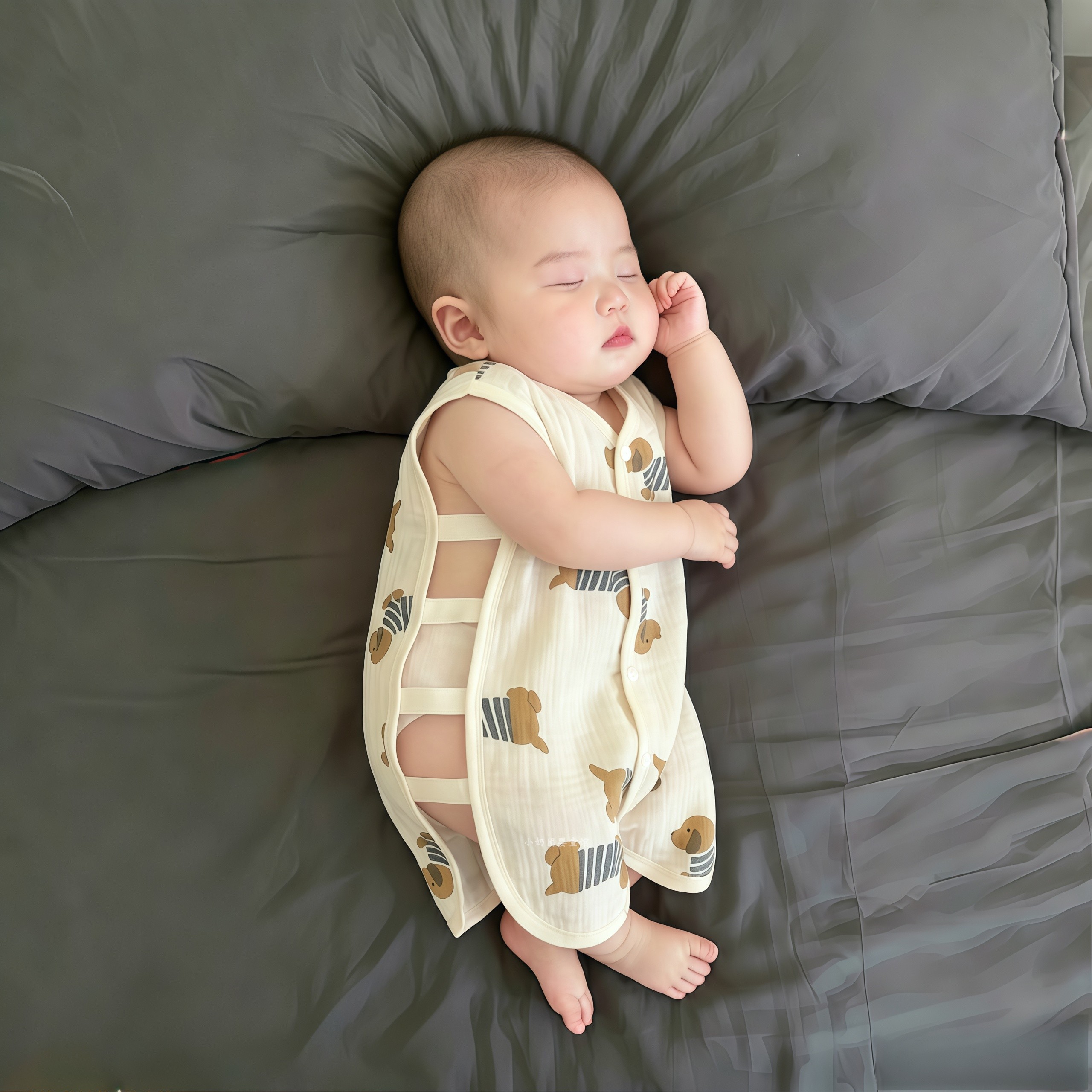 婴儿琵琶衣夏薄款新生包屁