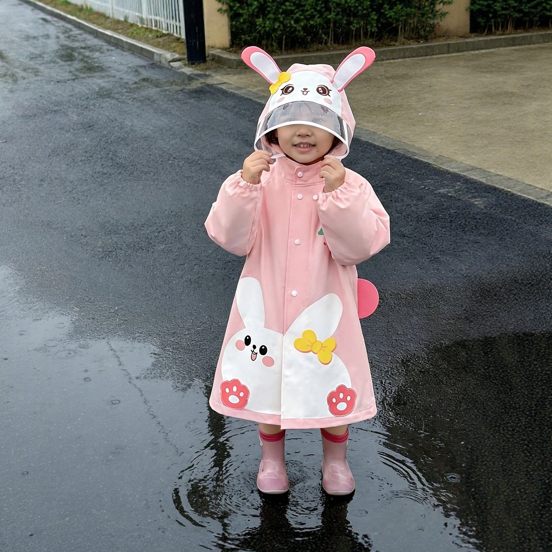 小兔子儿童雨衣宝披幼园男