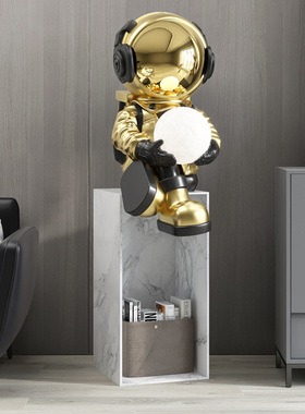 宇航员客厅大型落地摆件家居饰品太空人收纳电视柜旁边灯乔迁礼物