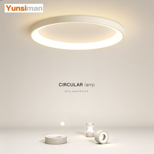 韵丝蔓简约LED吸顶灯创意圆形卧室灯超薄客厅灯极简饭厅灯书房灯