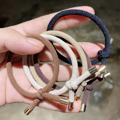 亚马逊爆款基础发绳打结高弹力橡皮筋发圈手链两用日常生活用品