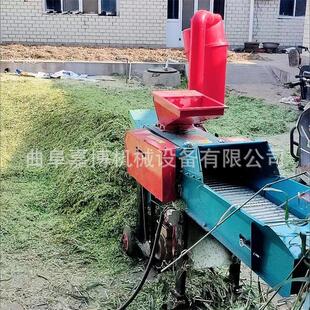 养牛养羊家用干湿两用 5.8卧式牧草铡草粉碎揉丝机轧草机铡草机