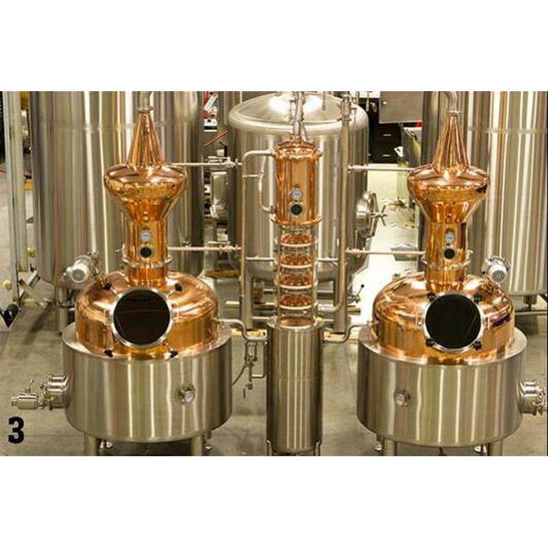 厂家定做直销紫铜蒸馏机器 葡萄酒果酒白兰地蒸馏器酿酒配套设备