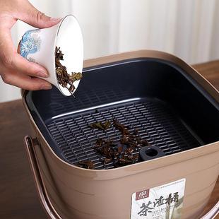 WUQA废水桶茶水桶茶桶茶渣桶大号客厅家用小号功夫茶台桶废水桶排