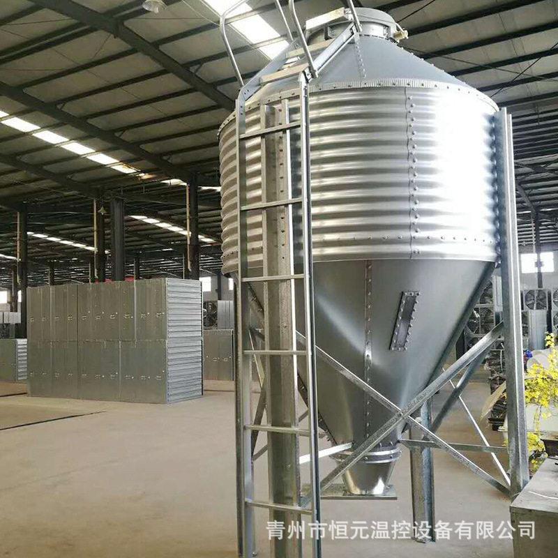 畜牧CGW板养猪料塔自动化镀锌料塔动供应全自设养殖备散装饲料线