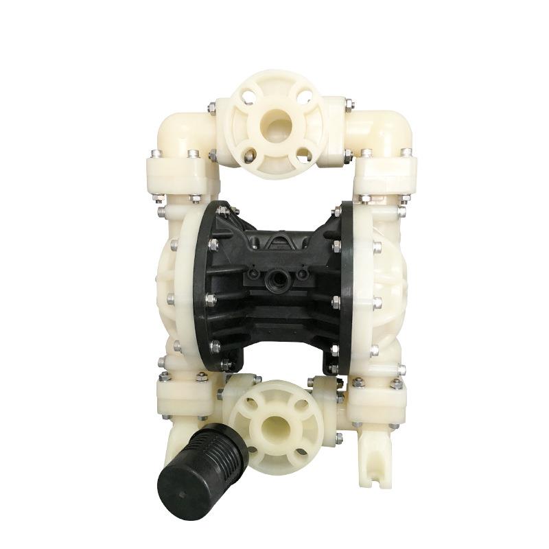 防腐蚀气动隔膜泵PP1寸气动泵耐酸碱塑料隔膜泵小型污泥泵