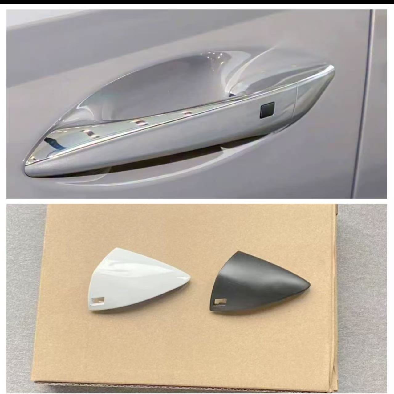 适配现代十代索纳塔索九车门外拉手盖子门外把手盖钥匙孔盖锁眼