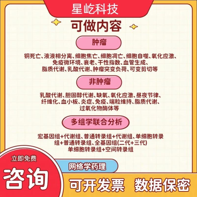 生信分析 1 - 5 分单细胞测序套餐 TCGA GEO 数据库挖掘