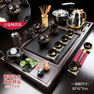 家用全自动一体泡茶台烧水壶茶盘烧水壶茶道茶桌茶海 功夫茶具套装
